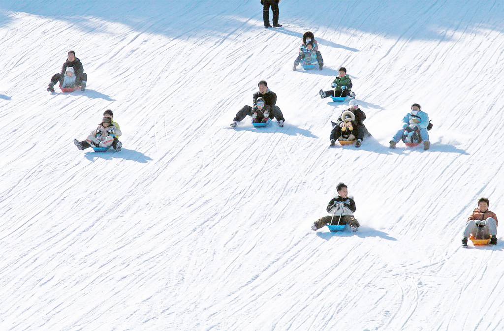 【首爾出發】鮮採草莓+洪川大明冰雪世界雪橇體驗+魚飛溪谷冰川一日遊