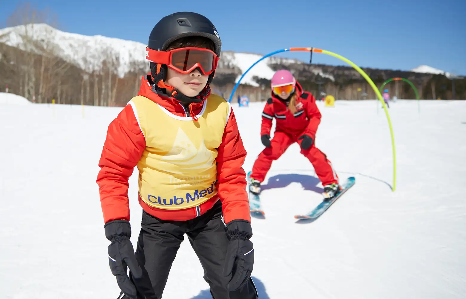 兒童雙板滑雪團體課程