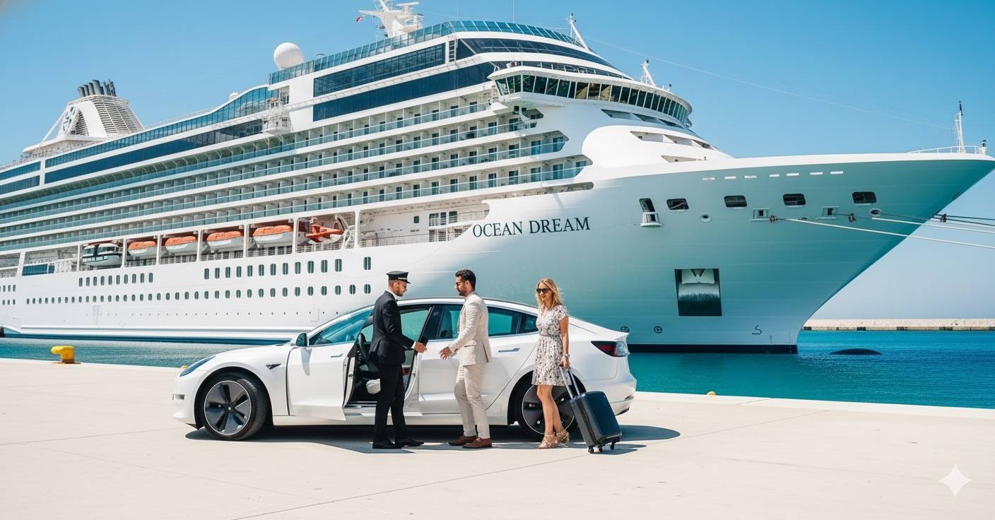 【高雄港口接/送】高雄市-高雄港｜高級轎車(4人座)