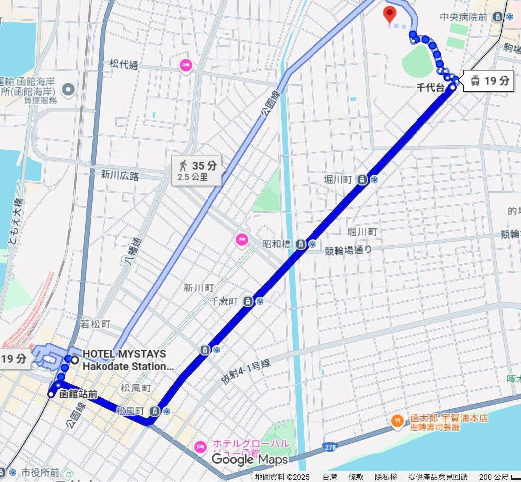 起始/結束會場(MYSTAYS函館站前飯店)