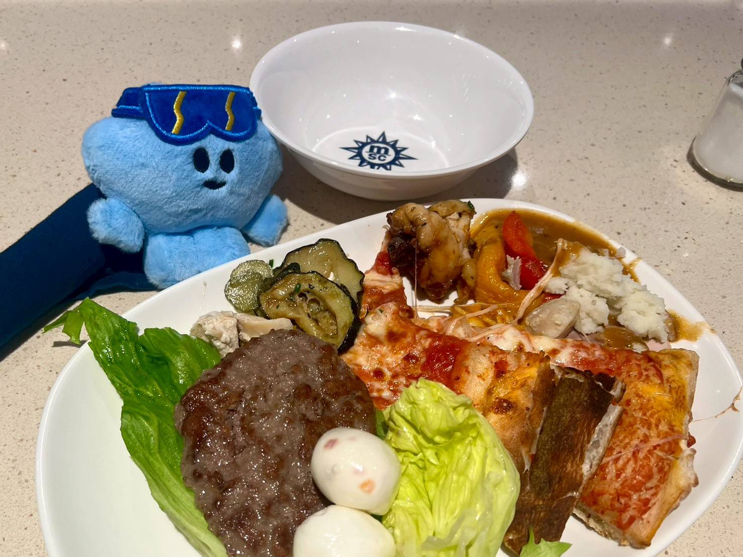 MSC地中海榮耀號心得-自助餐晚餐菜色