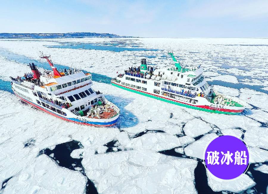 【雪夢幻北海道破冰船5日】阿寒湖雪上活動、冰上釣魚、流冰精靈、層雲峽冰瀑祭、狐狸村、白色燈節、三大螃蟹吃到飽
